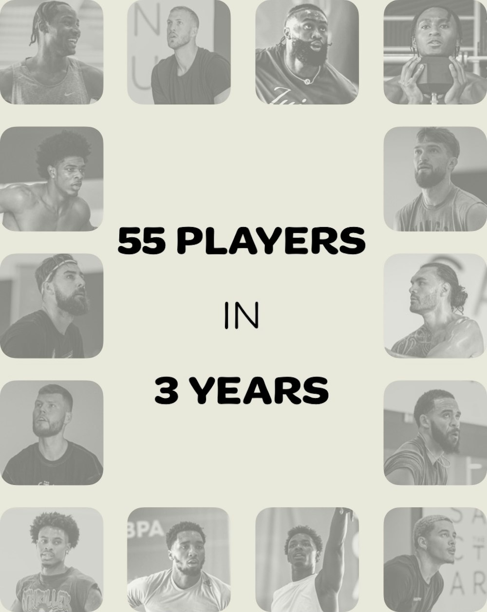 55 Players in 3 Years