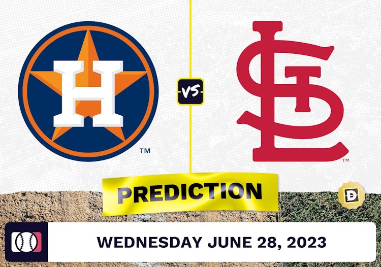 Astros vs. Cardinals Prediction for MLB Wednesday [6/28/2023]