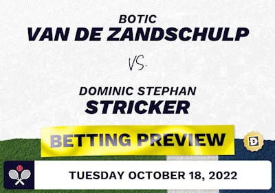 Botic Van de Zandschulp vs. Dominic Stephan Stricker Predictions - Oct 18, 2022