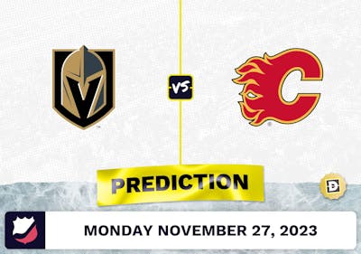 Golden Knights vs. Flames Prediction and Odds - November 27, 2023