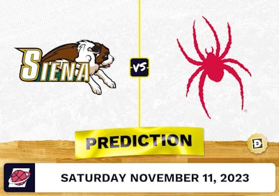 Siena vs. Richmond Basketball Prediction - November 11, 2023