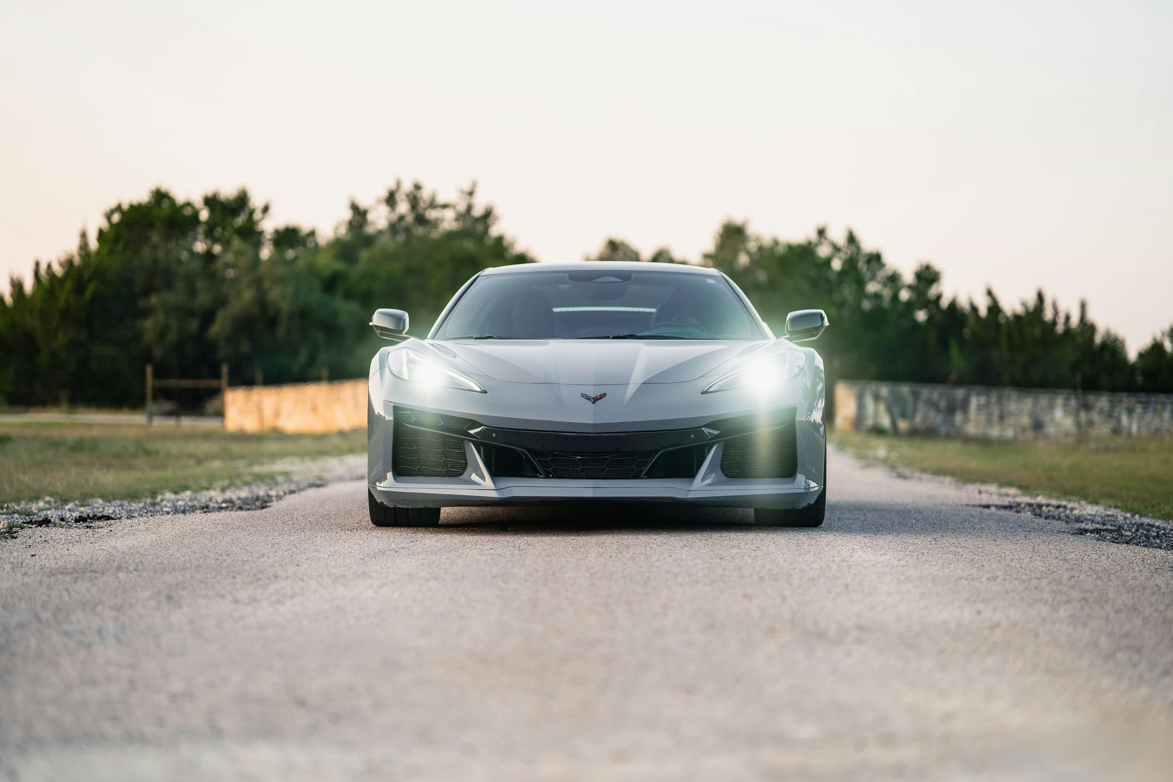 2025 Chevrolet Corvette Z06 in Sea Wolf Gray Tricoat in Dripping Springs, TX.