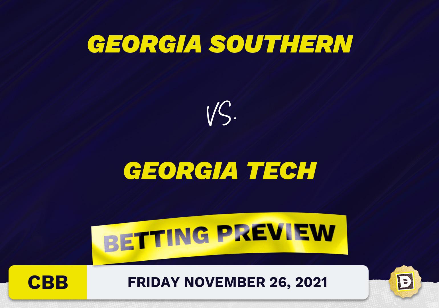 Georgia Southern vs. Georgia Tech CBB Predictions and Odds - Nov 26, 2021