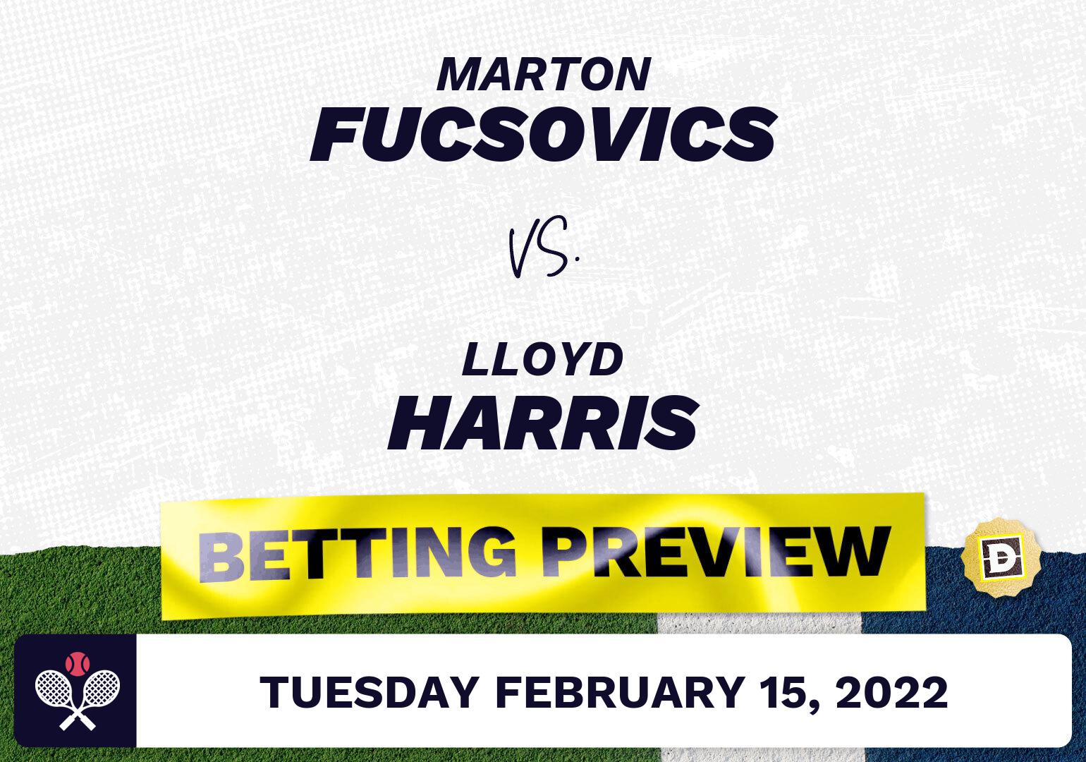 Marton Fucsovics vs. Lloyd Harris Predictions - Feb 15, 2022