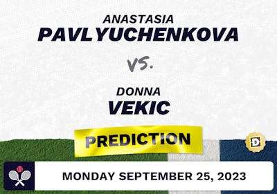 Anastasia Pavlyuchenkova vs. Donna Vekic Prediction - WTA Tokyo 2023