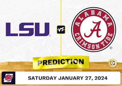 LSU vs. Alabama Prediction, Odds, College Basketball Picks [1/27/2024]
