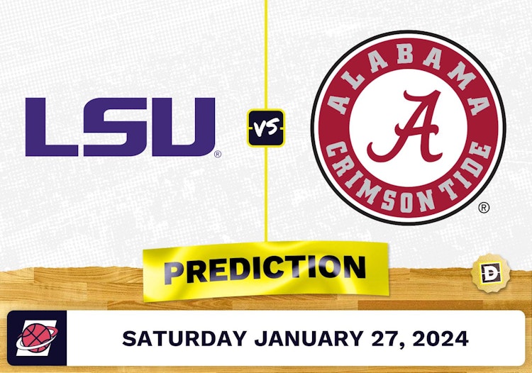 LSU vs. Alabama Prediction, Odds, College Basketball Picks [1/27/2024]