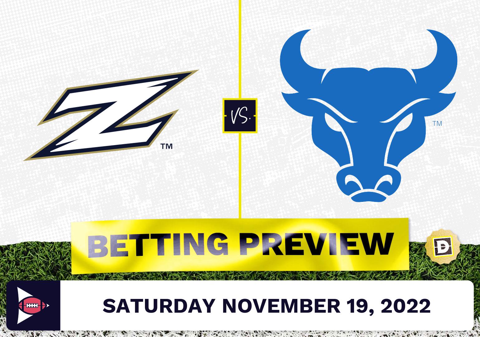 Akron vs. Buffalo CFB Prediction and Odds - Nov 19, 2022