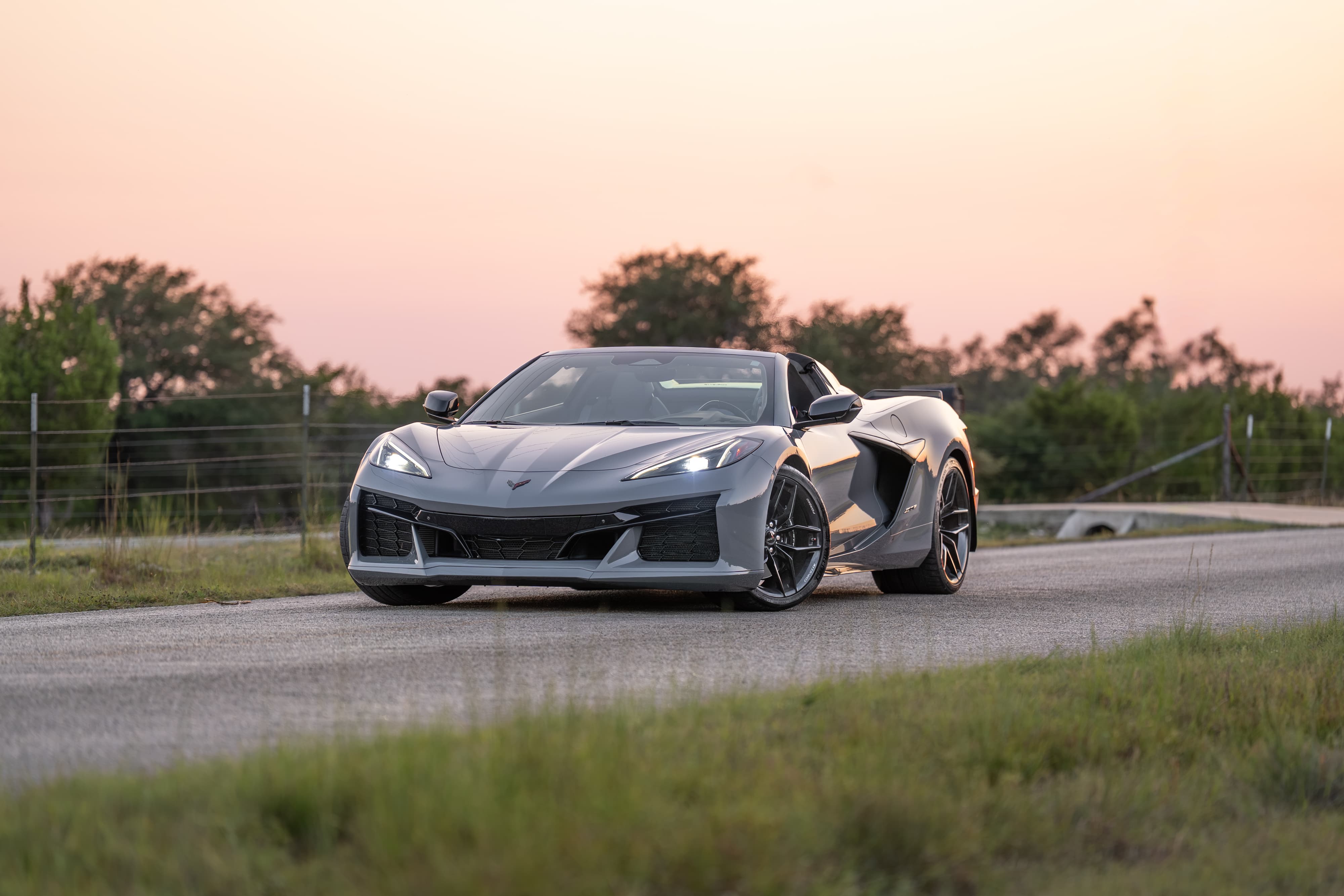 2025 Chevrolet Corvette Z06 in Sea Wolf Gray Tricoat in Dripping Springs, TX.