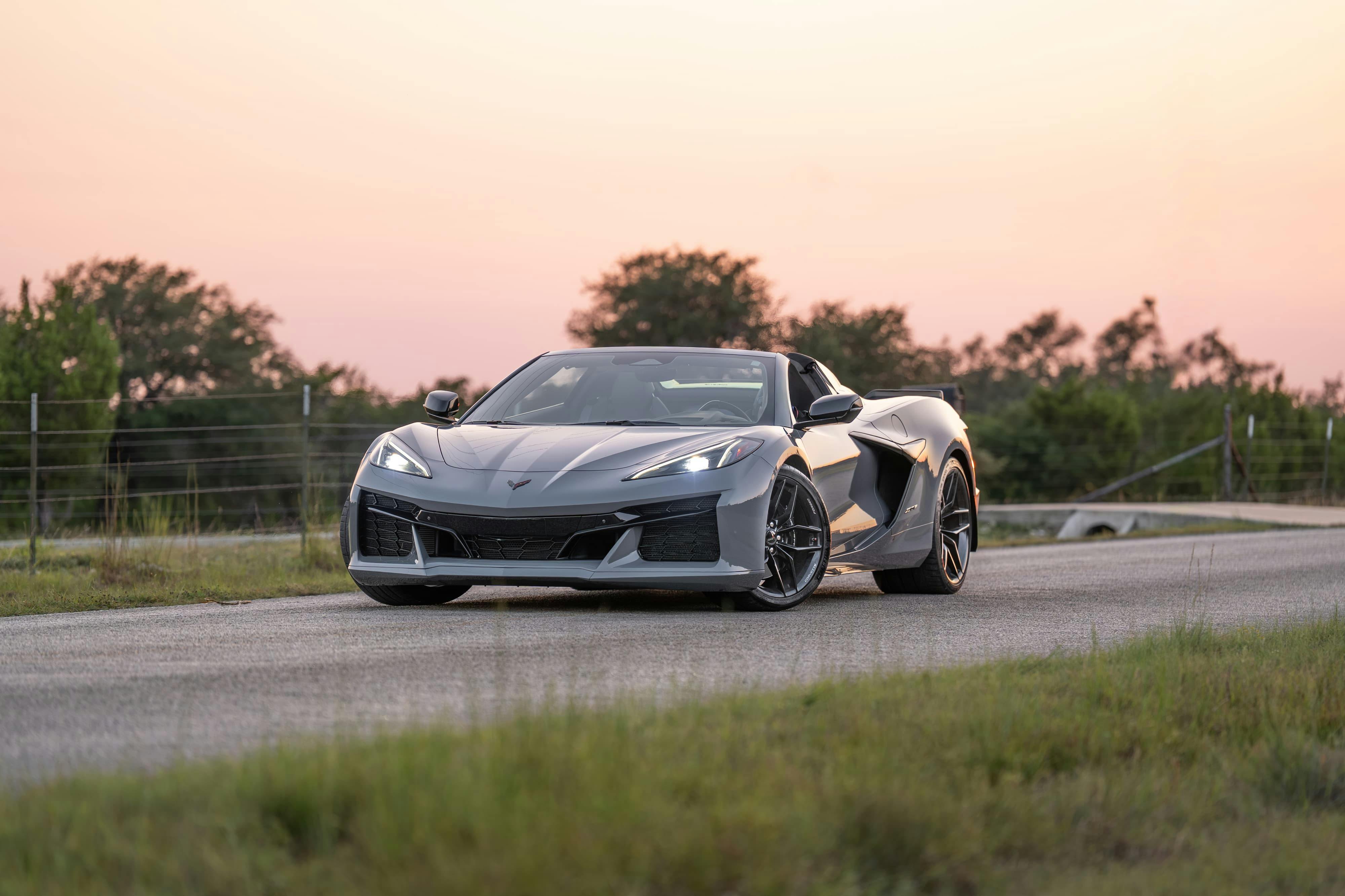 2025 Chevrolet Corvette Z06 in Sea Wolf Gray Tricoat in Dripping Springs, TX.