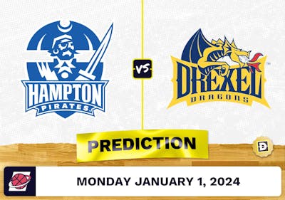 Hampton vs. Drexel Prediction, Odds, College Basketball Picks  [1/1/2024]
