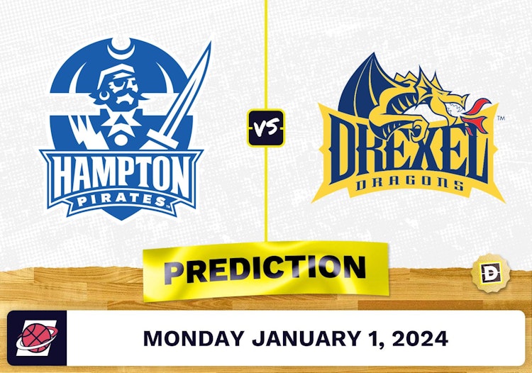 Hampton vs. Drexel Prediction, Odds, College Basketball Picks  [1/1/2024]