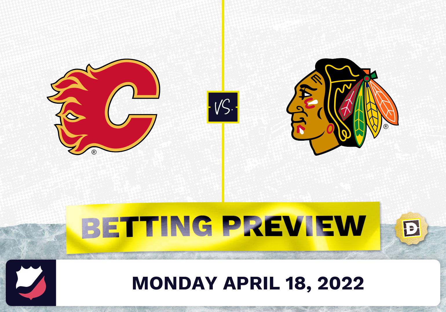 Flames vs. Blackhawks Prediction and Odds - Apr 18, 2022