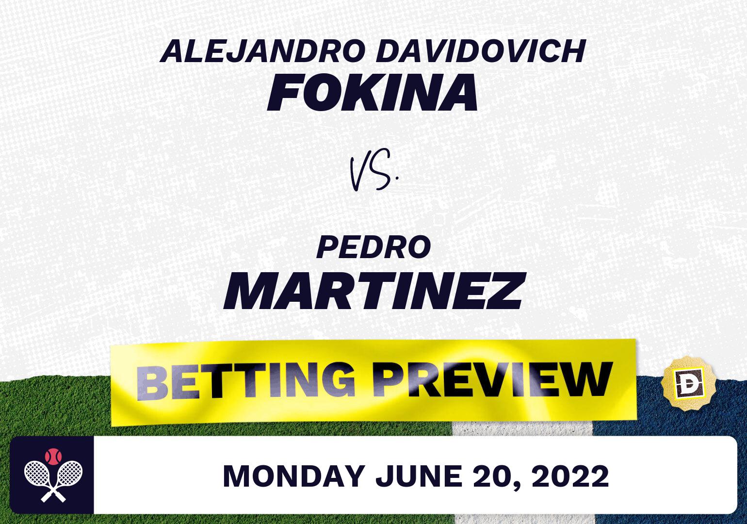 Alejandro Davidovich Fokina vs. Pedro Martinez Predictions - Jun 21, 2022