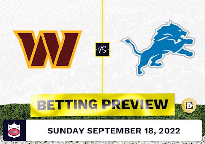 Commanders vs. Lions Week 2 Prediction and Odds - Sep 18, 2022