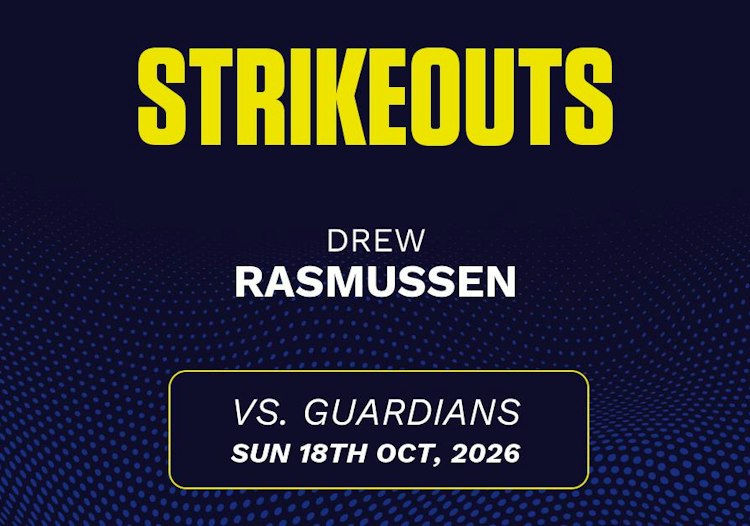 Drew Rasmussen projected stats for Sunday, October 18, 2026.