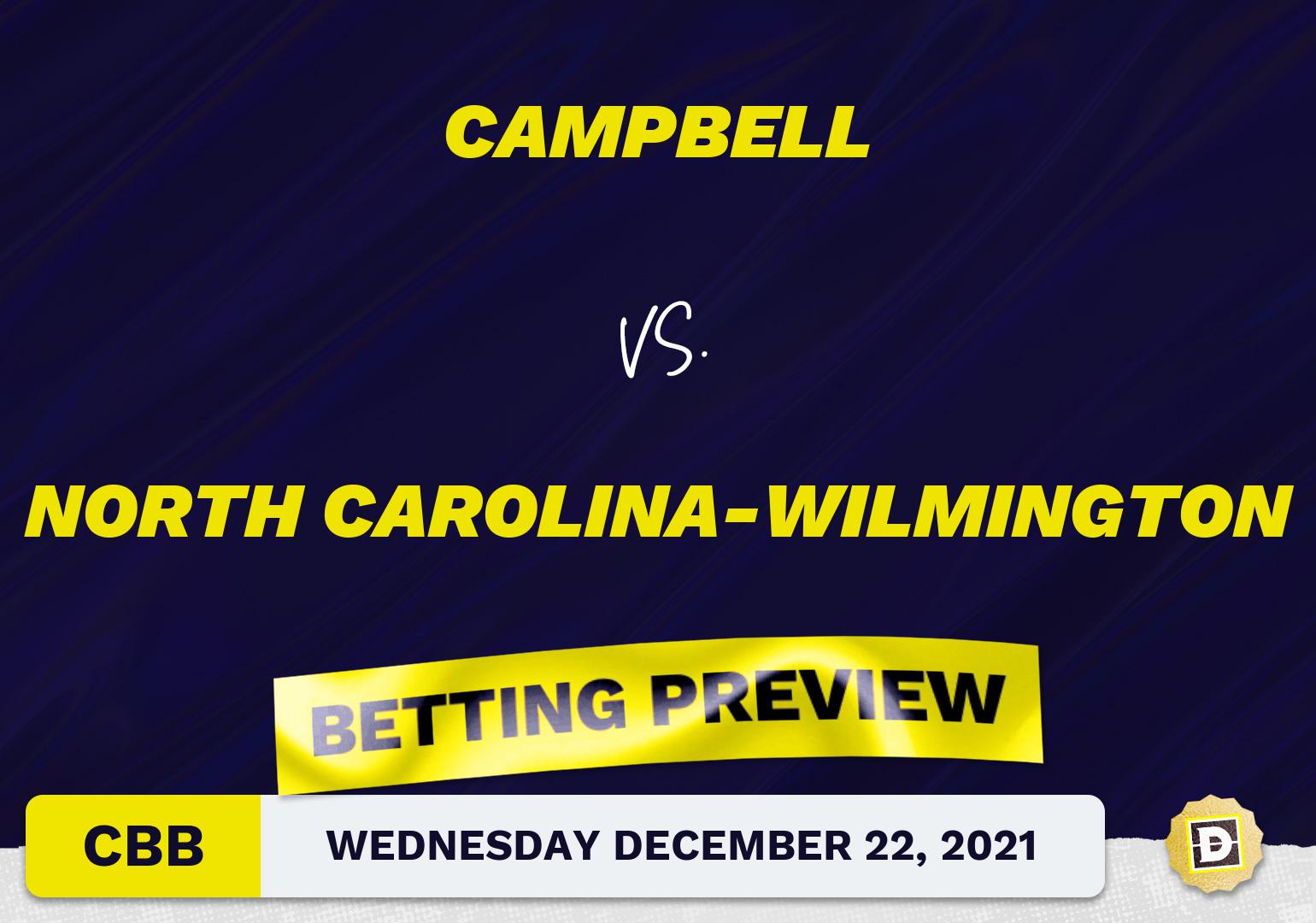 Campbell vs. North Carolina-Wilmington CBB Predictions and Odds - Dec 22, 2021