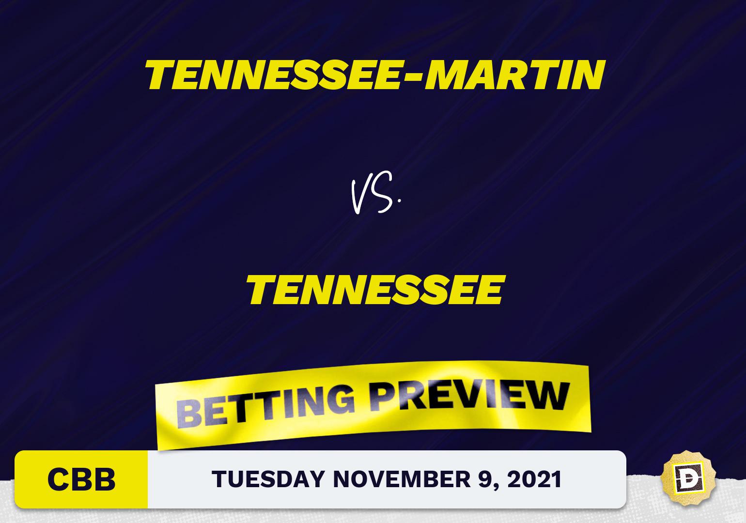 Tennessee-Martin vs. Tennessee CBB Predictions and Odds - Nov 9, 2021