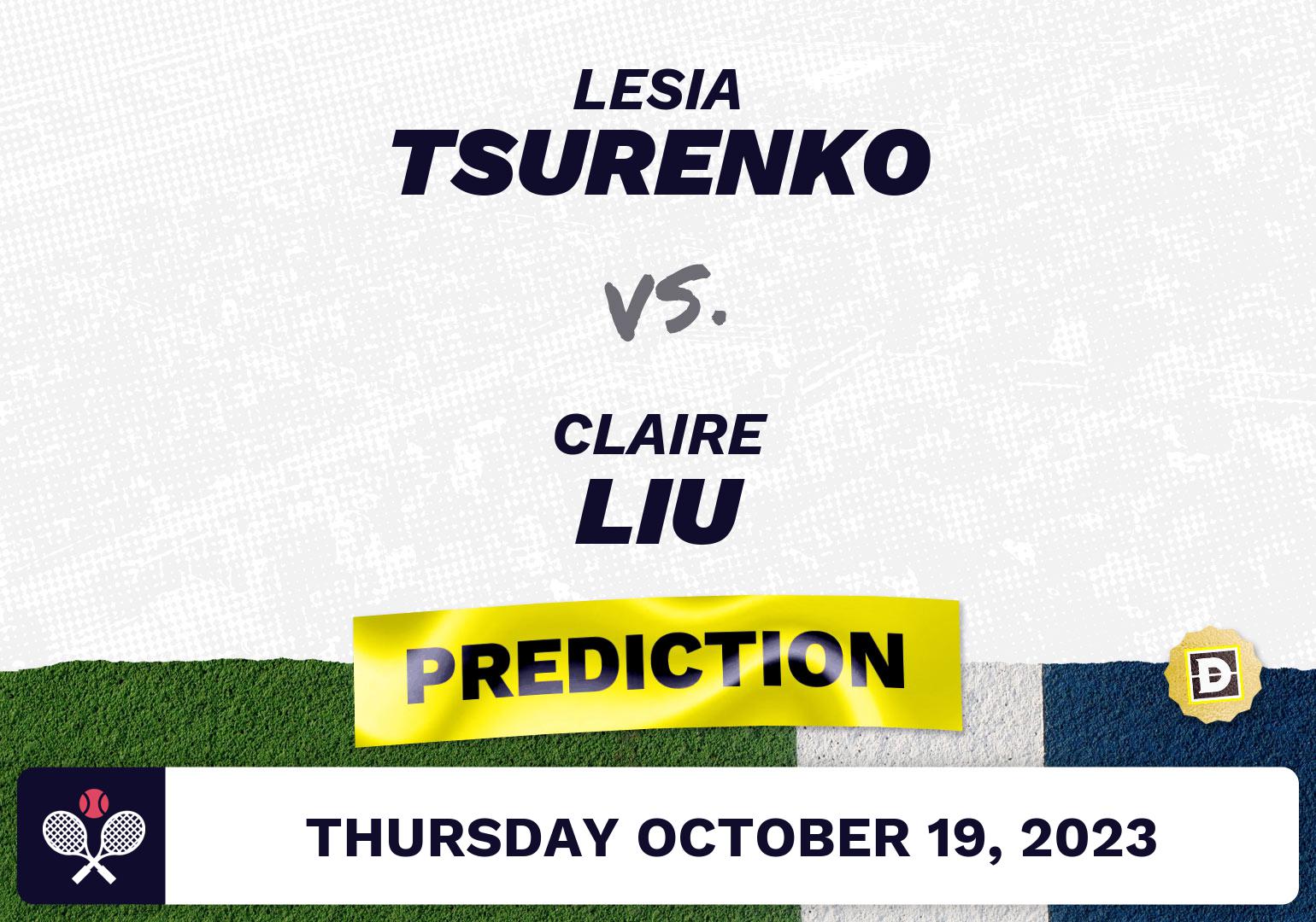 Lesia Tsurenko vs. Claire Liu Prediction - WTA Monastir 2023