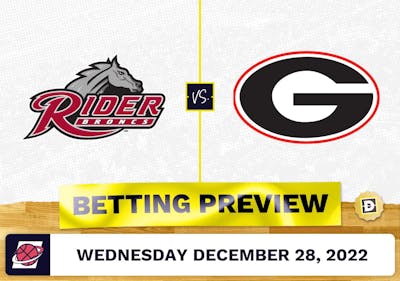 Rider vs. Georgia CBB Prediction and Odds - Dec 28, 2022