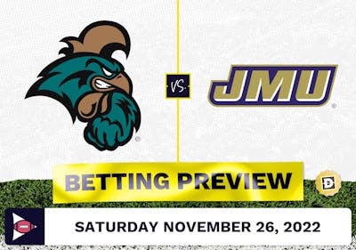 Coastal Carolina vs. James Madison CFB Prediction and Odds - Nov 26, 2022