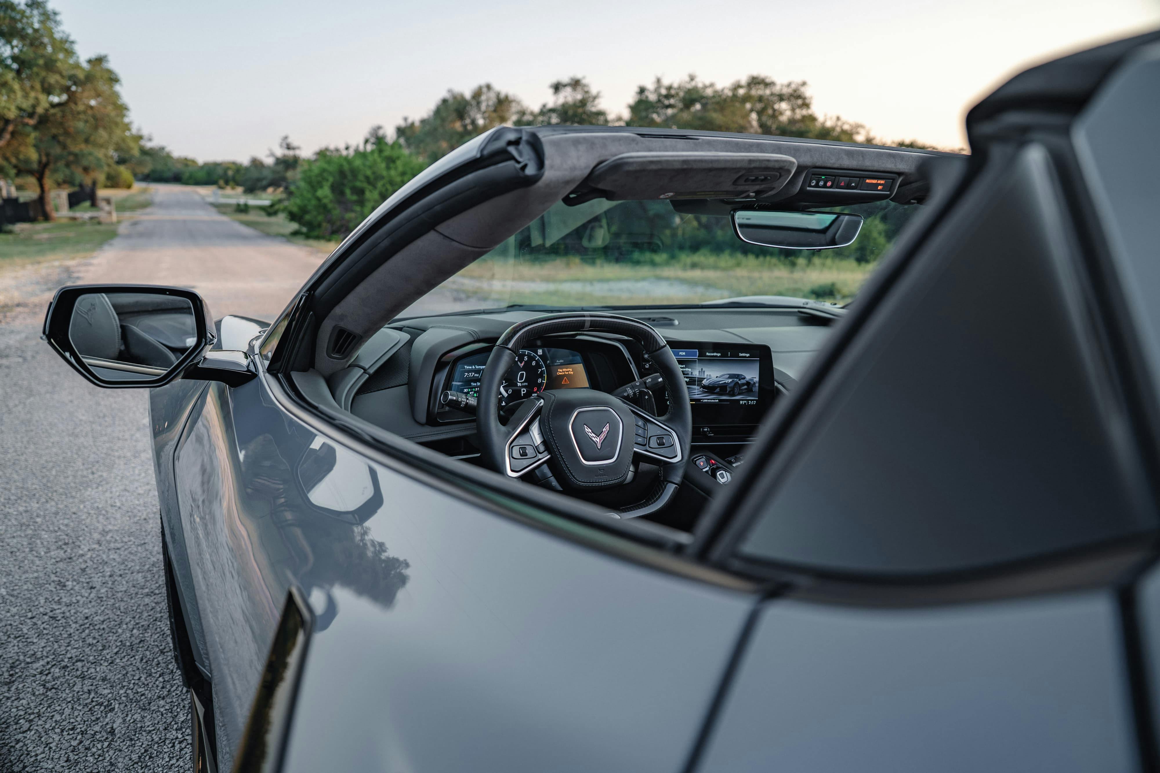 2025 Chevrolet Corvette Z06 in Sea Wolf Gray Tricoat in Dripping Springs, TX.