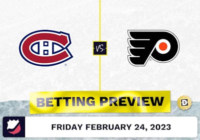 Canadiens vs. Flyers Prediction and Odds - Feb 24, 2023