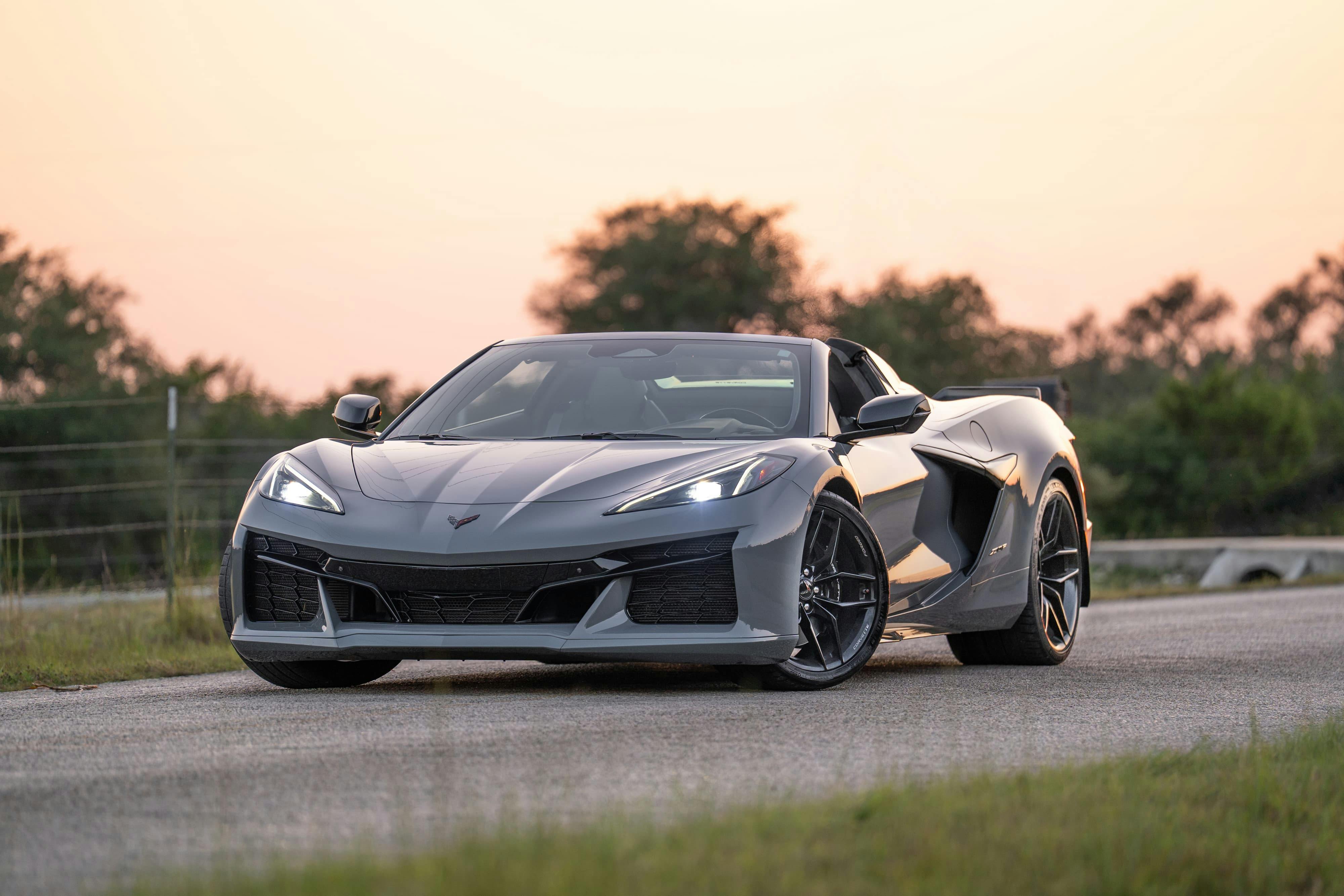 2025 Chevrolet Corvette Z06 in Sea Wolf Gray Tricoat in Dripping Springs, TX.