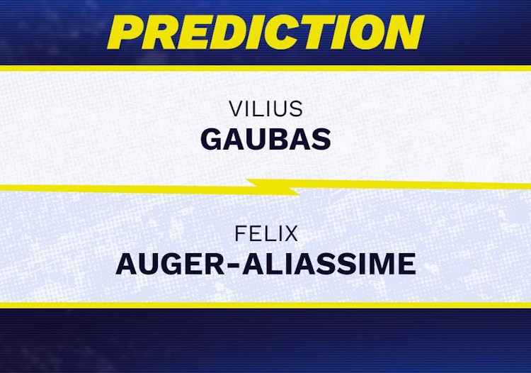Vilius Gaubas vs Felix Auger-Aliassime Tennis Prediction.