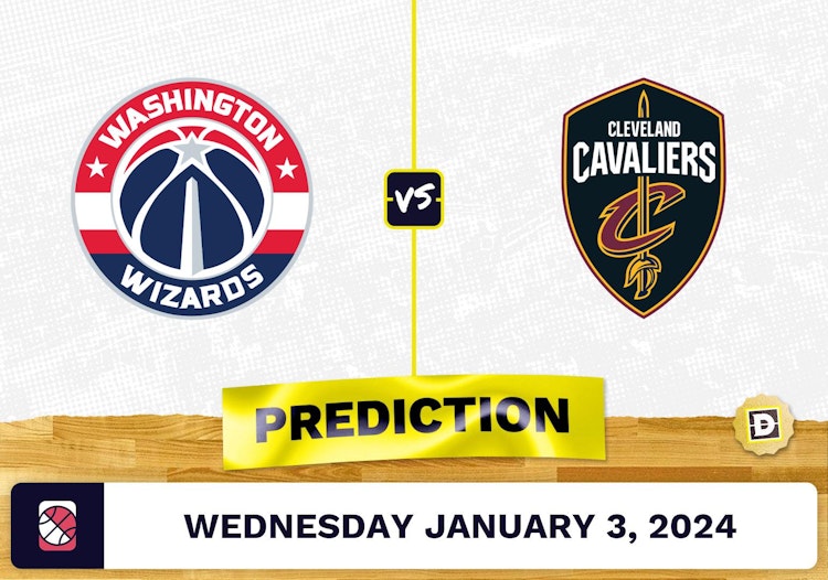 Washington Wizards vs. Cleveland Cavaliers Prediction, Odds, NBA Picks  [1/3/2024]