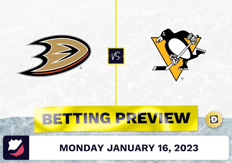 Ducks vs. Penguins Prediction and Odds - Jan 16, 2023