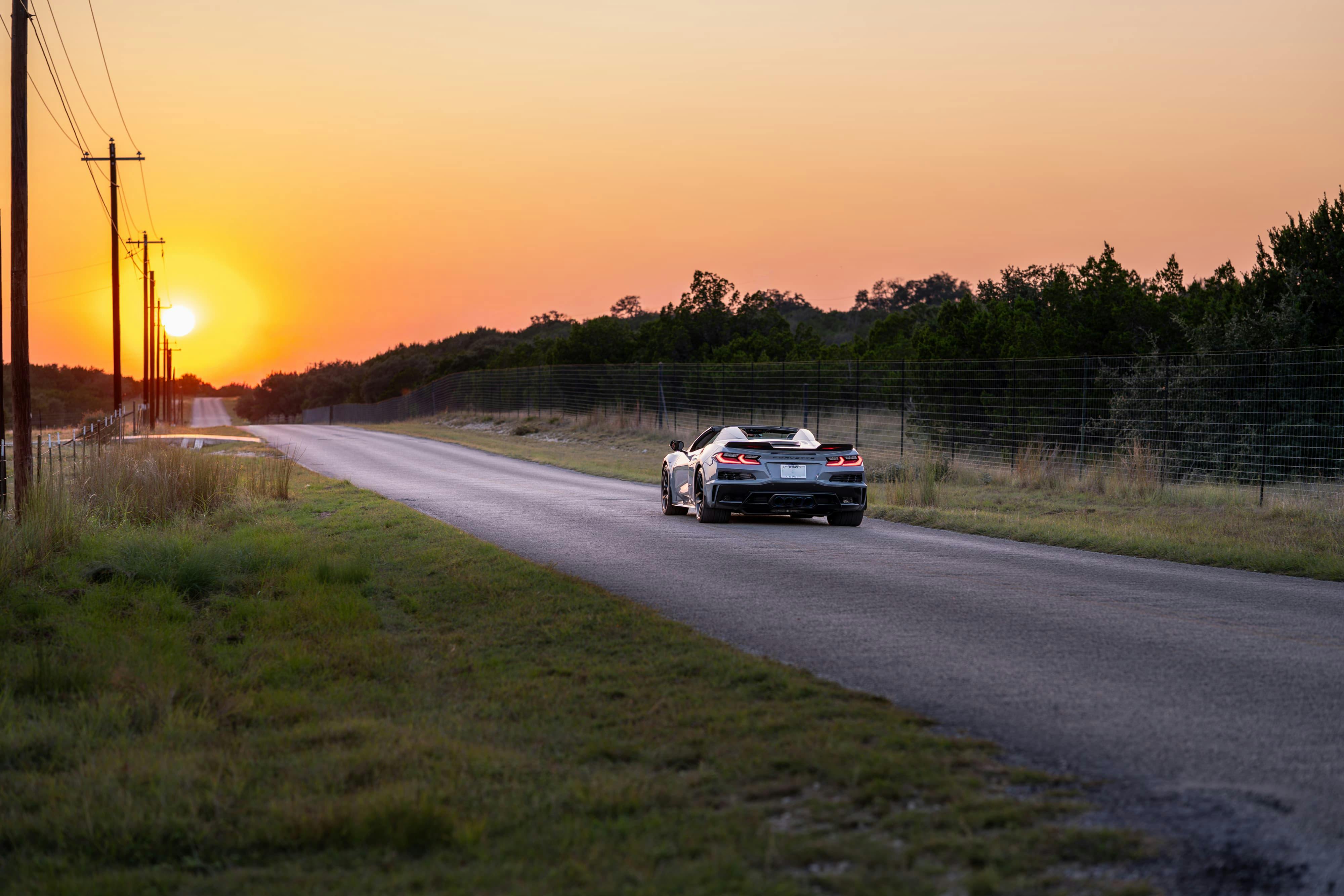 2025 Chevrolet Corvette Z06 in Sea Wolf Gray Tricoat in Dripping Springs, TX.