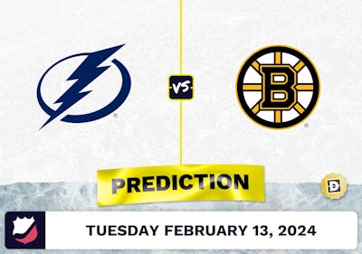 Tampa Bay Lightning vs. Boston Bruins Prediction, Odds, NHL Picks [2/13/2024]
