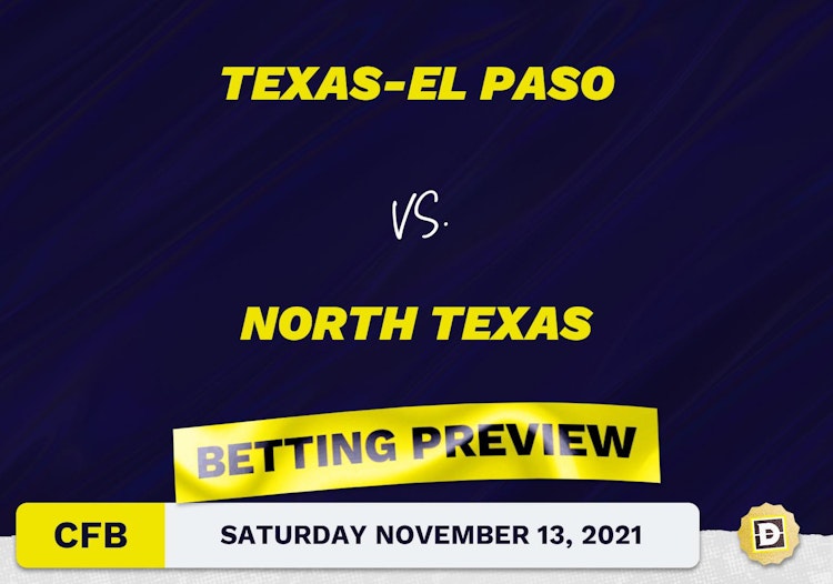 Texas-El Paso vs. North Texas CFB Predictions and Odds - Nov 13, 2021