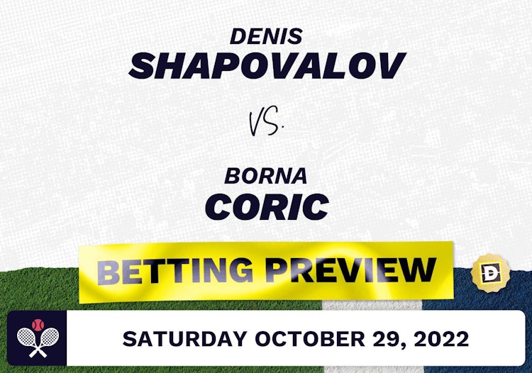 Denis Shapovalov vs. Borna Coric Predictions - Oct 29, 2022