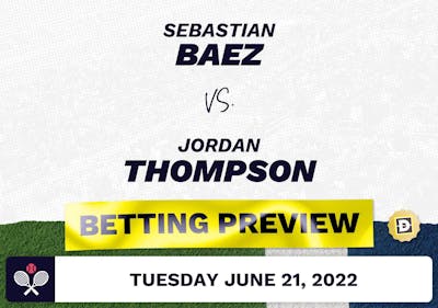 Sebastian Baez vs. Jordan Thompson Predictions - Jun 21, 2022