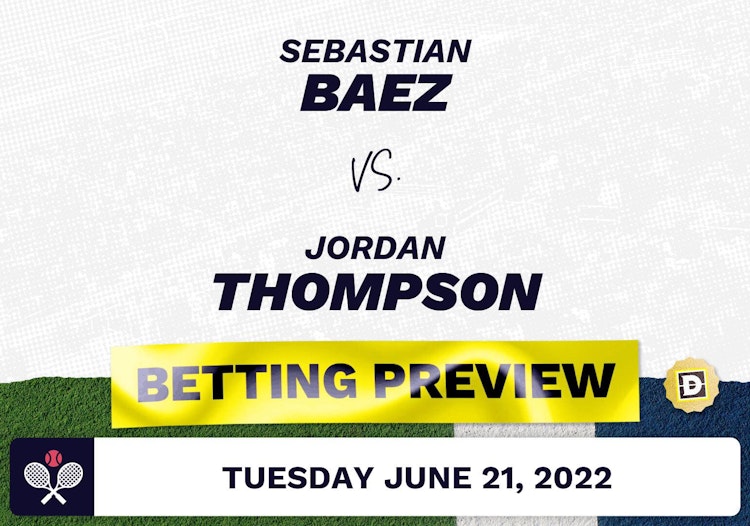 Sebastian Baez vs. Jordan Thompson Predictions - Jun 21, 2022