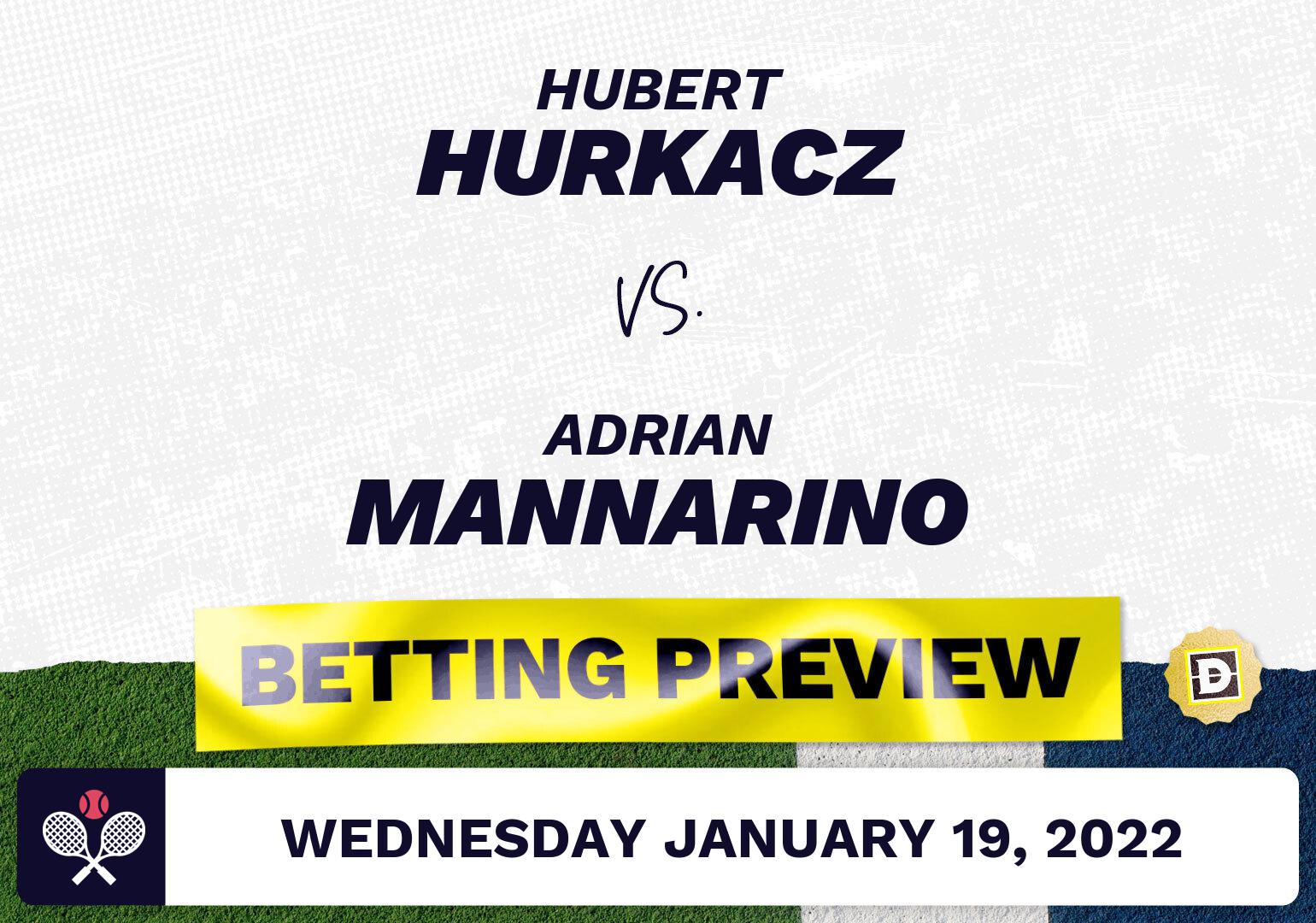 Hubert Hurkacz vs. Adrian Mannarino Predictions - Jan 19, 2022