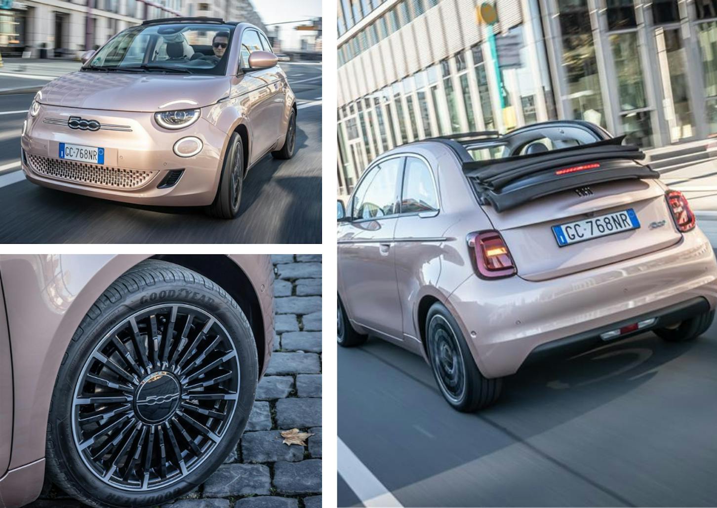 Das Exterieur des Fiat 500 Cabrio