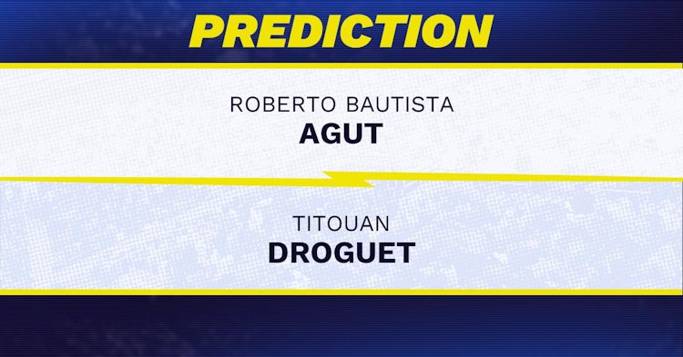 Roberto Bautista Agut vs Titouan Droguet Tennis Prediction.