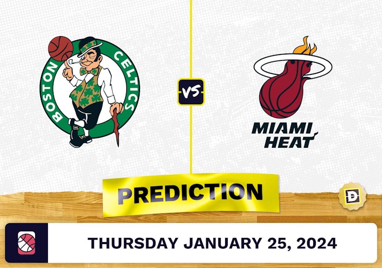 Boston Celtics vs. Miami Heat Prediction, Odds, NBA Picks [1/25/2024]