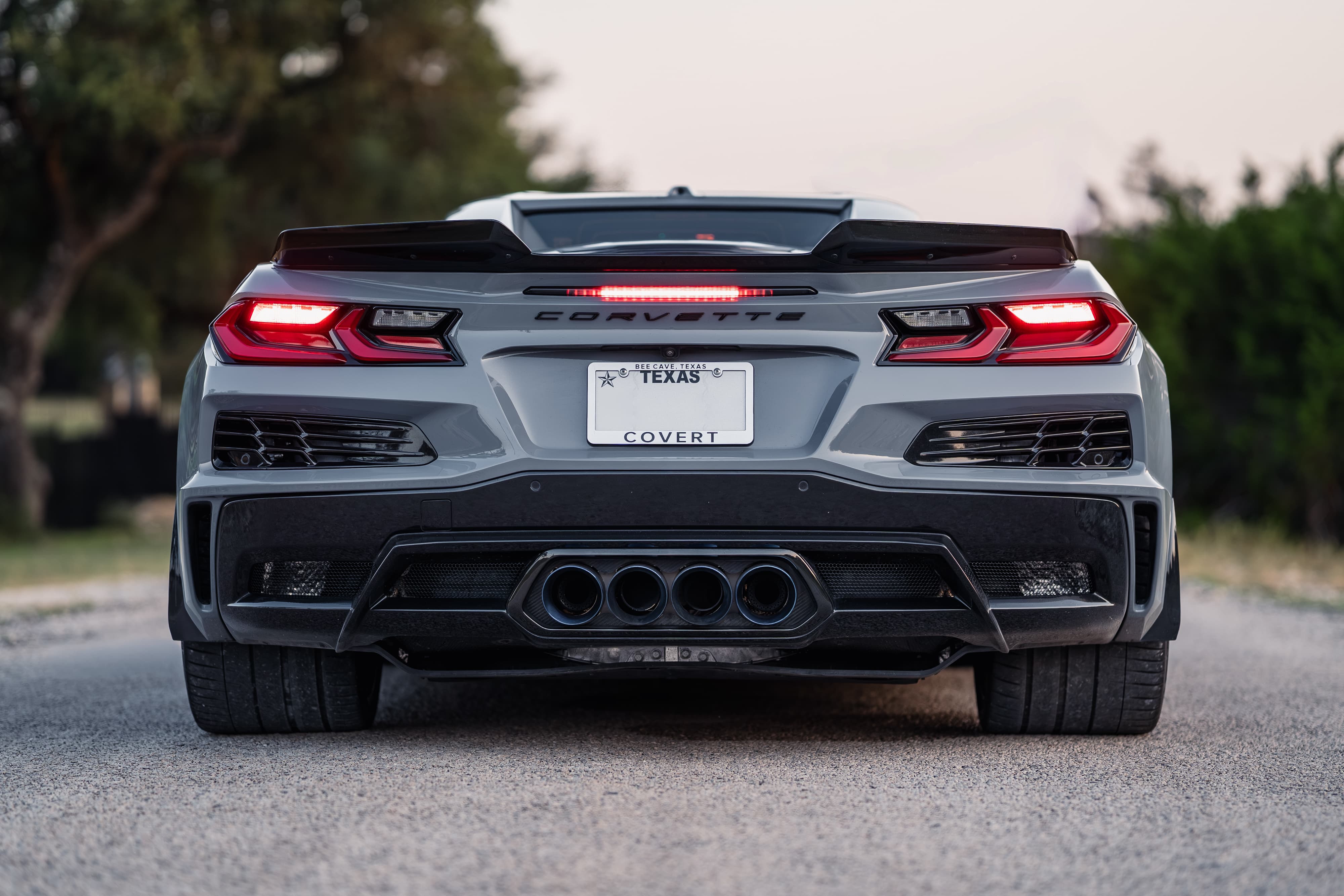 2025 Chevrolet Corvette Z06 in Sea Wolf Gray Tricoat in Dripping Springs, TX.