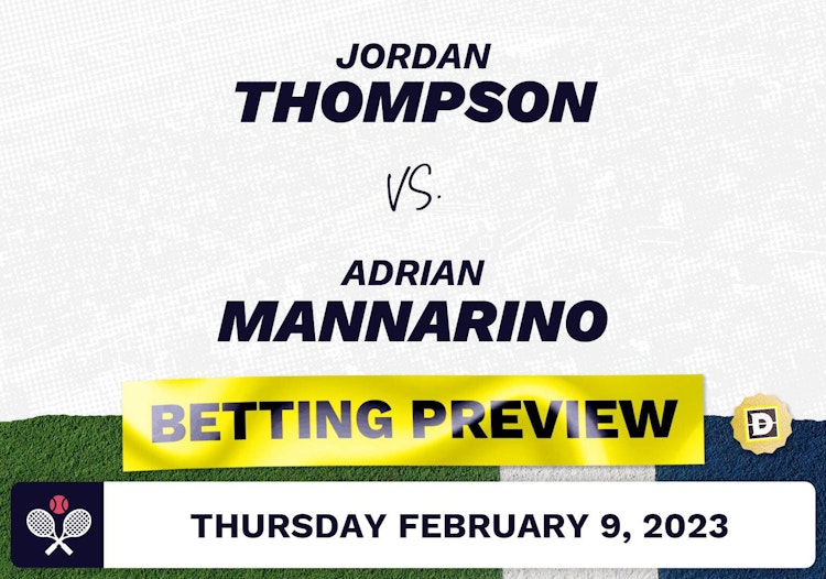 Jordan Thompson vs. Adrian Mannarino Predictions - Feb 9, 2023