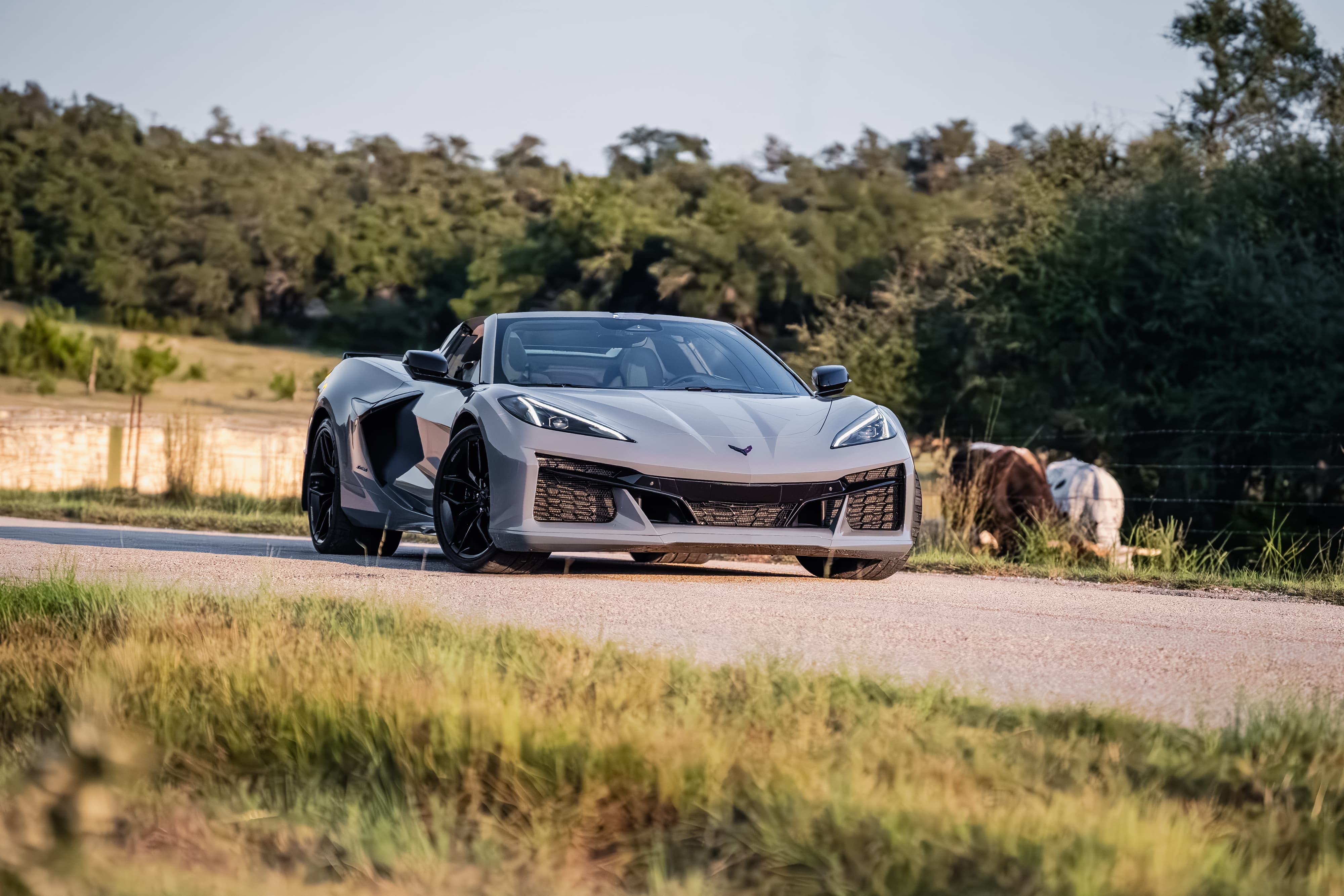 2025 Chevrolet Corvette Z06 in Sea Wolf Gray Tricoat in Dripping Springs, TX.