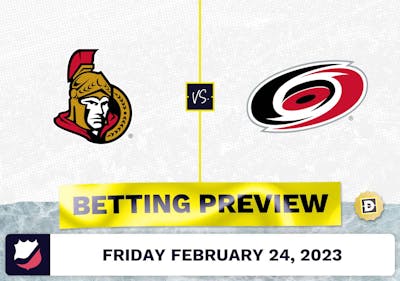 Senators vs. Hurricanes Prediction and Odds - Feb 24, 2023