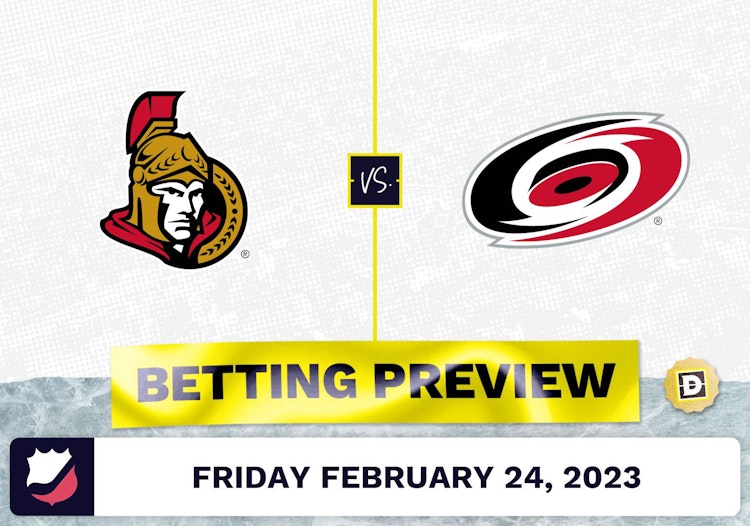 Senators vs. Hurricanes Prediction and Odds - Feb 24, 2023