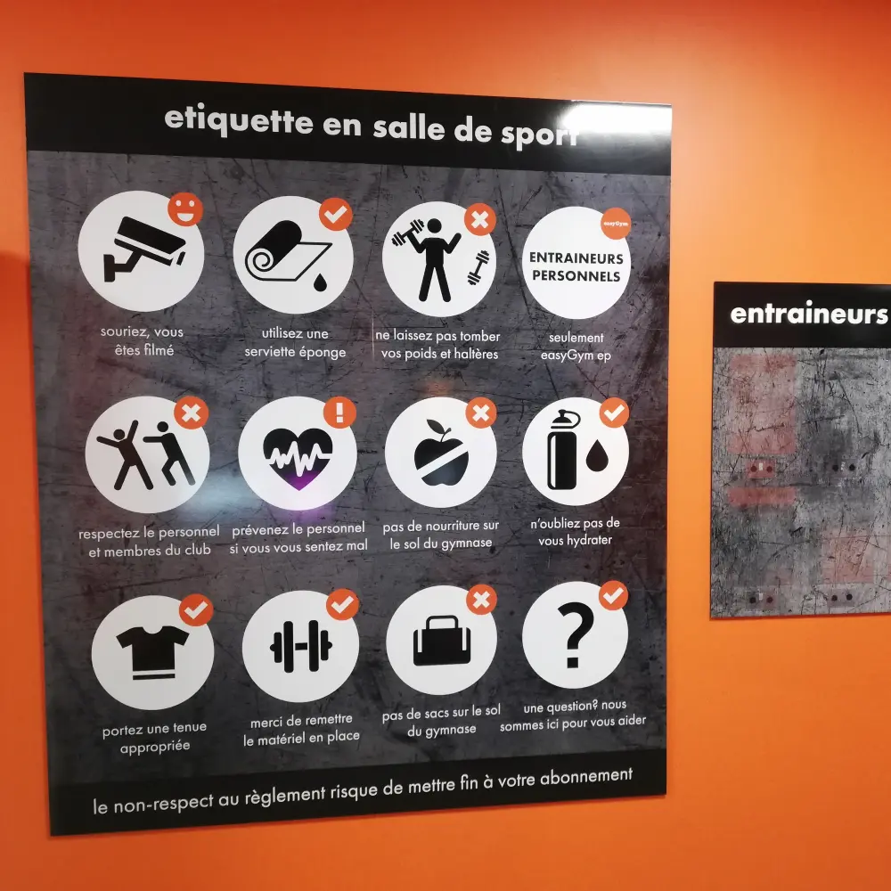 Panneau 123imprim pour EasyGym Panneau 123imprim pour EasyGym