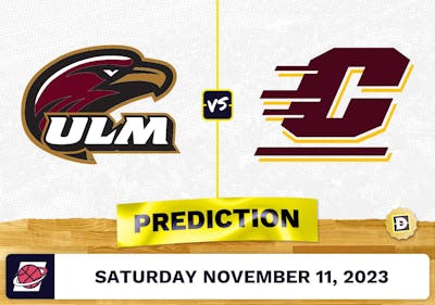 Louisiana-Monroe vs. Central Michigan Basketball Prediction - November 11, 2023
