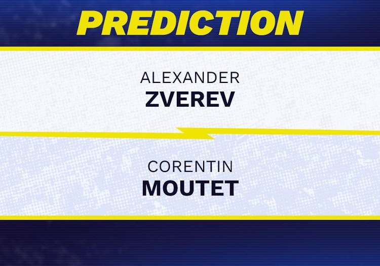 Alexander Zverev vs Corentin Moutet Tennis Prediction.