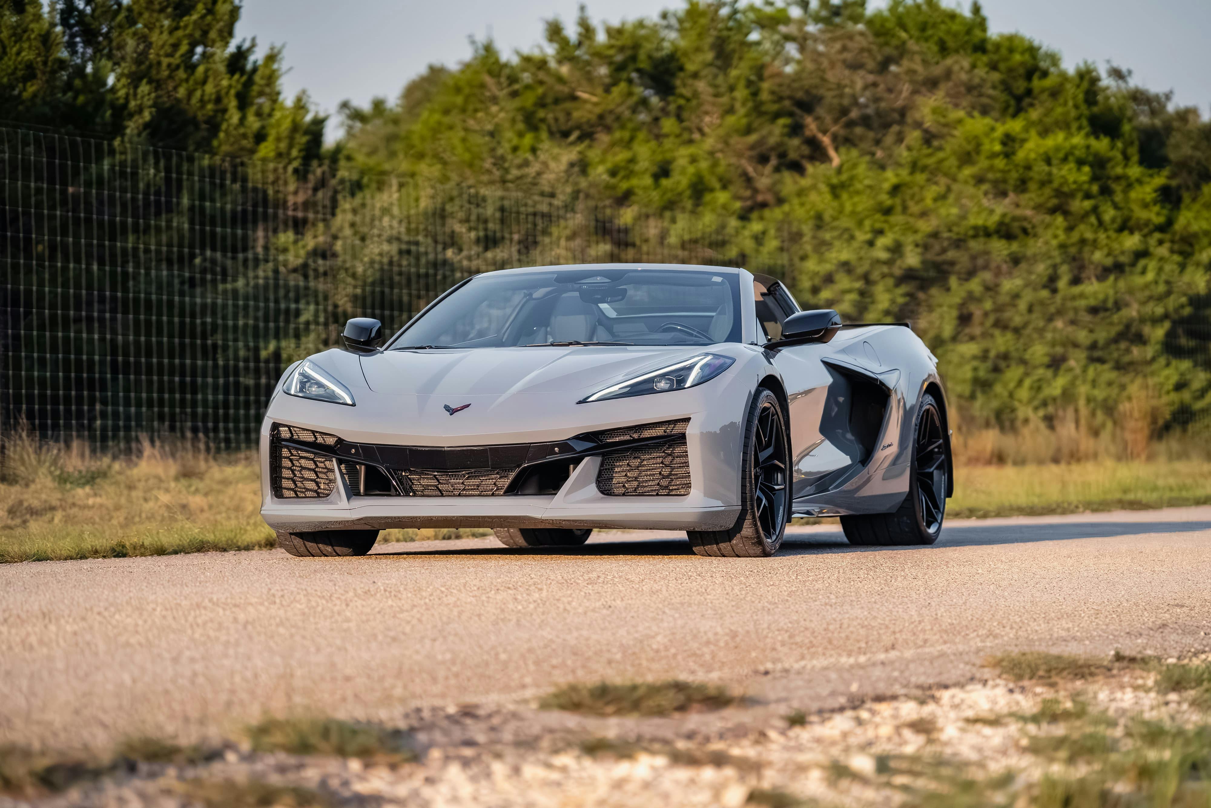 2025 Chevrolet Corvette Z06 in Sea Wolf Gray Tricoat in Dripping Springs, TX.